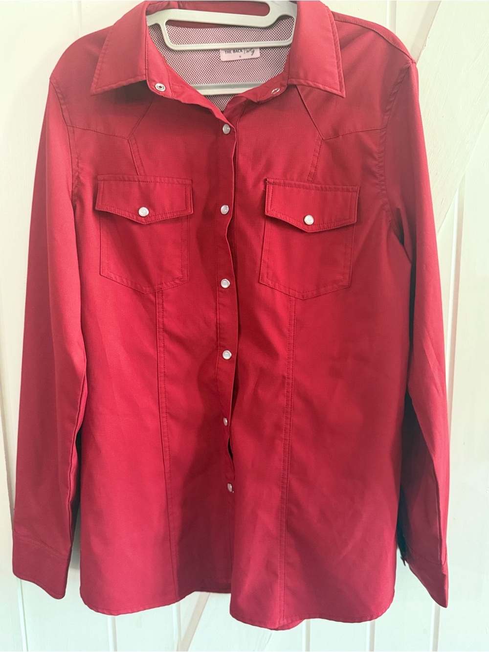 The Back Forty performance wear Western Button-up Shirt ladies Medium